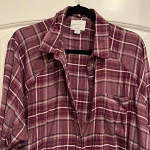 American eagle oversized flannel